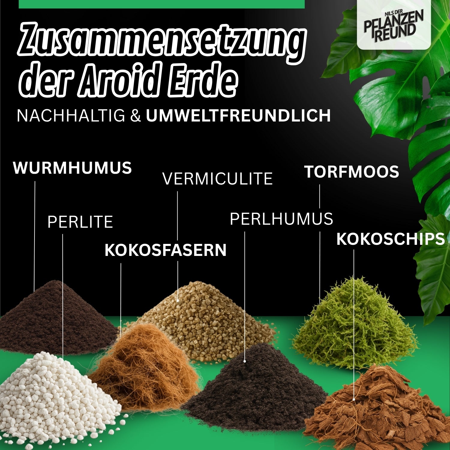 Araceae Substrat | Premium-Erde für Monstera, Philodendron, Alocasia