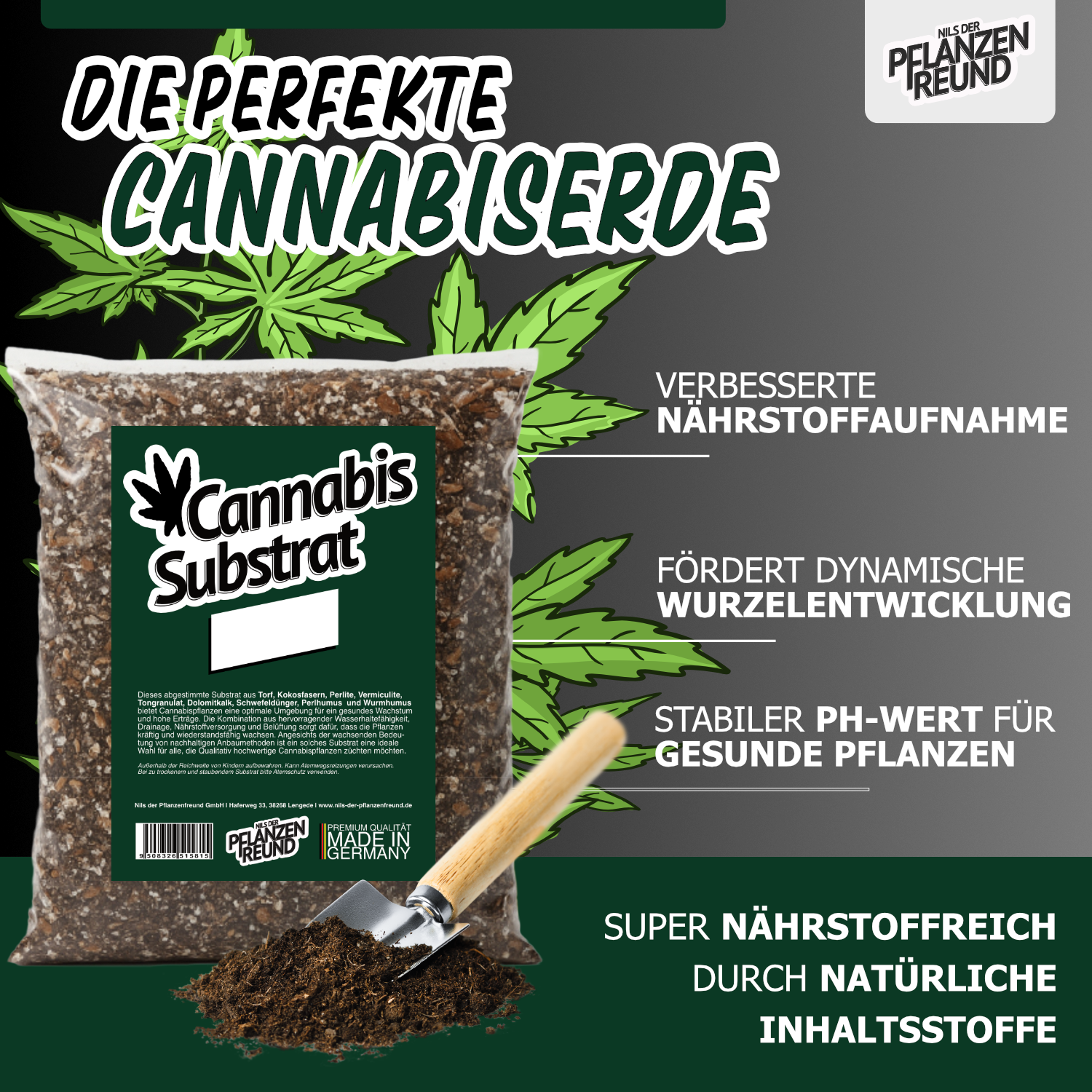Cannabis Substrat | Premium-Erde für Cannabispflanzen