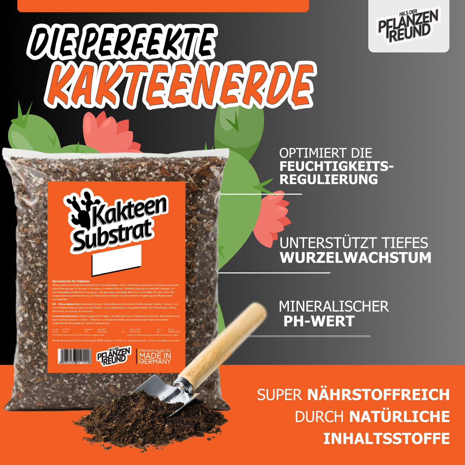 Kaktus Substrat | Premium-Erde für Kakteen & Sukkulenten aller Art
