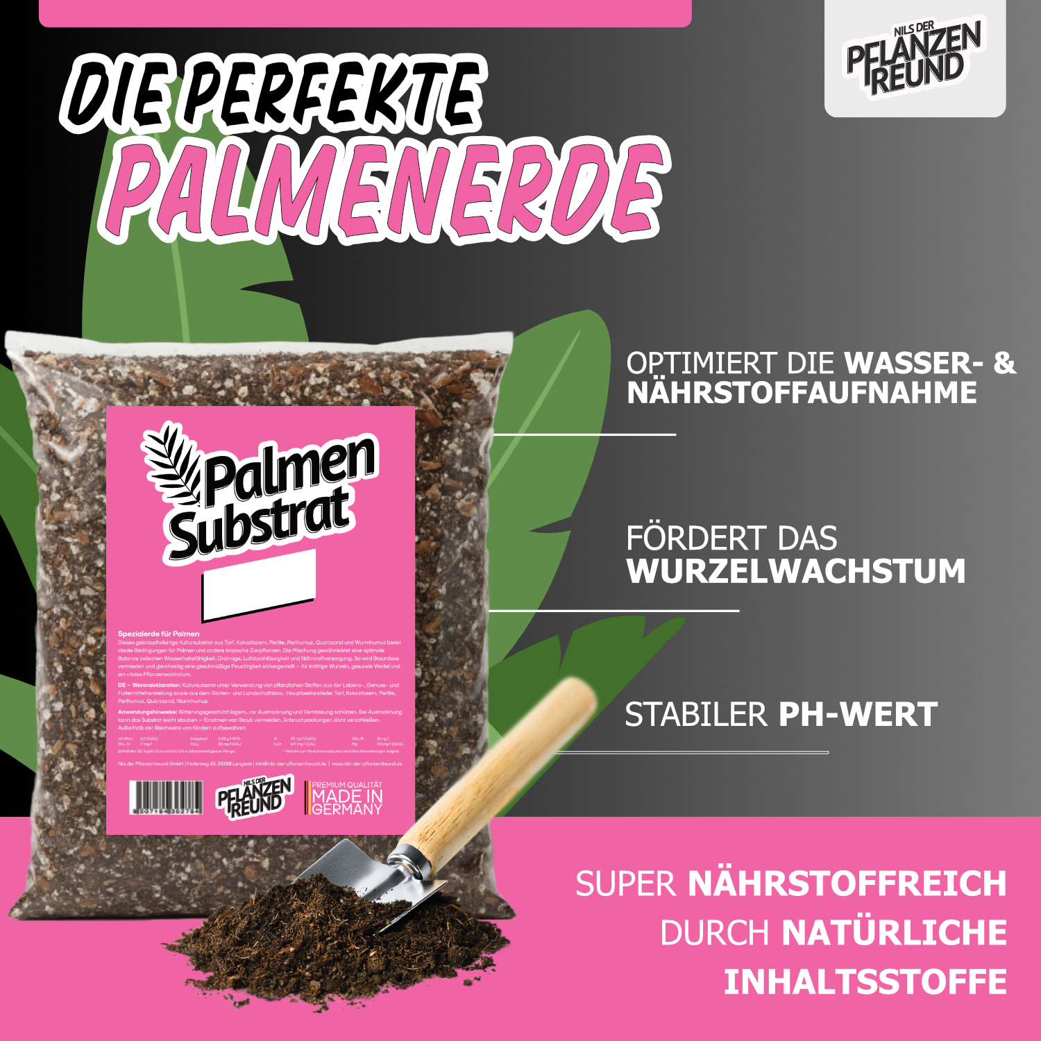 Palmen Substrat | Premium-Erde für Palmen aller Art