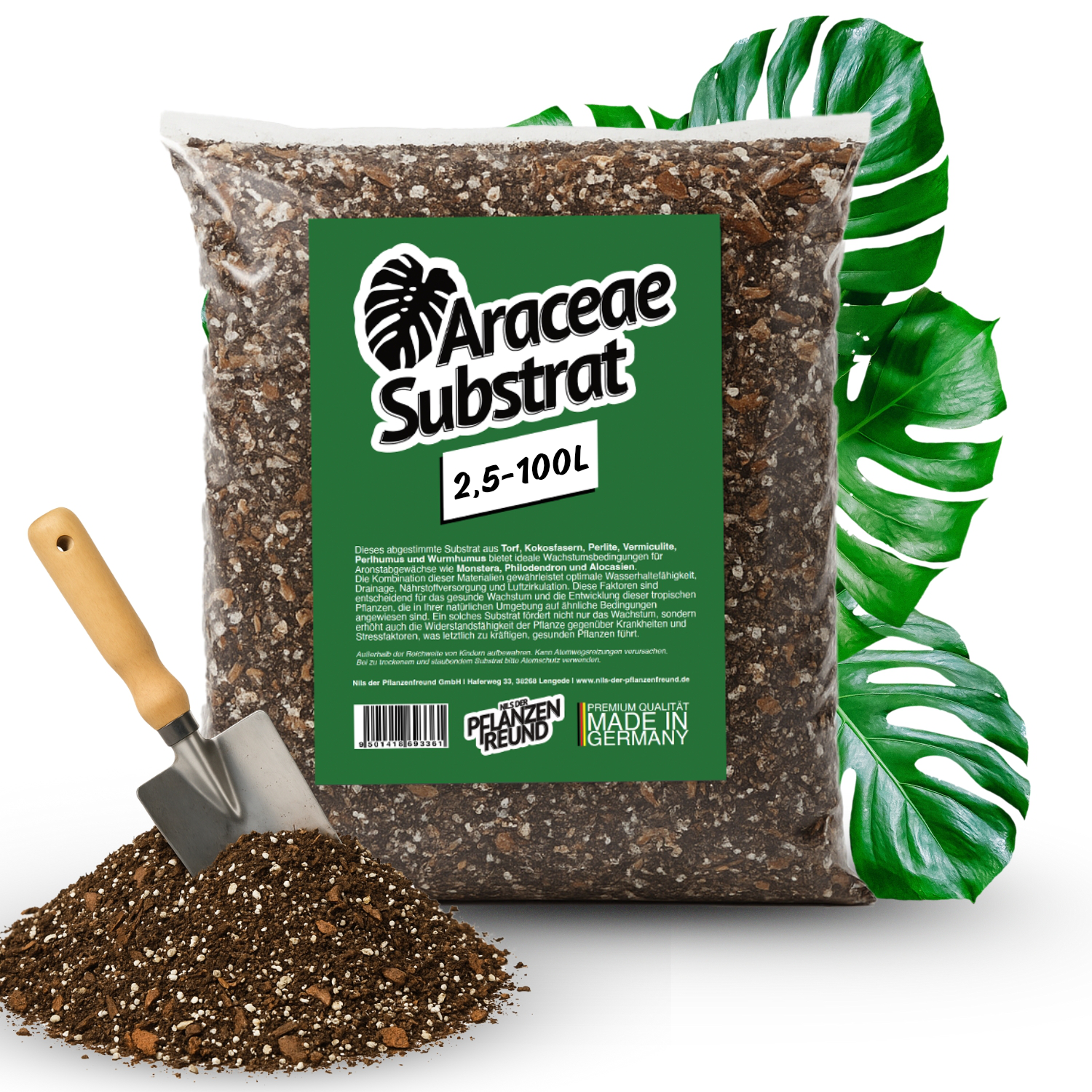 Araceae Substrat | Premium-Erde für Monstera, Philodendron, Alocasia
